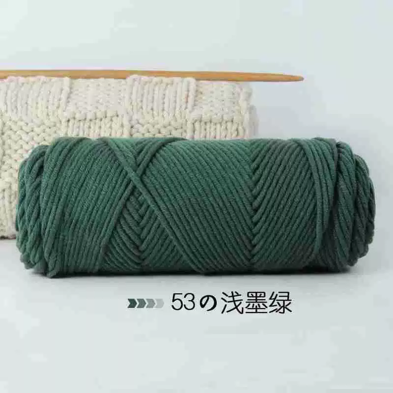 8-проволочная пряжа Lover Cotton, толстая расширенная волокнистость, моток 100 г, крупный вязальный размер 3–7 мм, 5 шт.