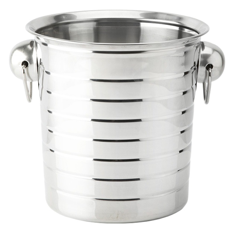 Comercio al por mayor transfronterizo 201 de acero inoxidable cabeza de tigre Barra de cubo de hielo KTV Cubo de hielo de almacenamiento de Vino redondo Cubo de cerveza