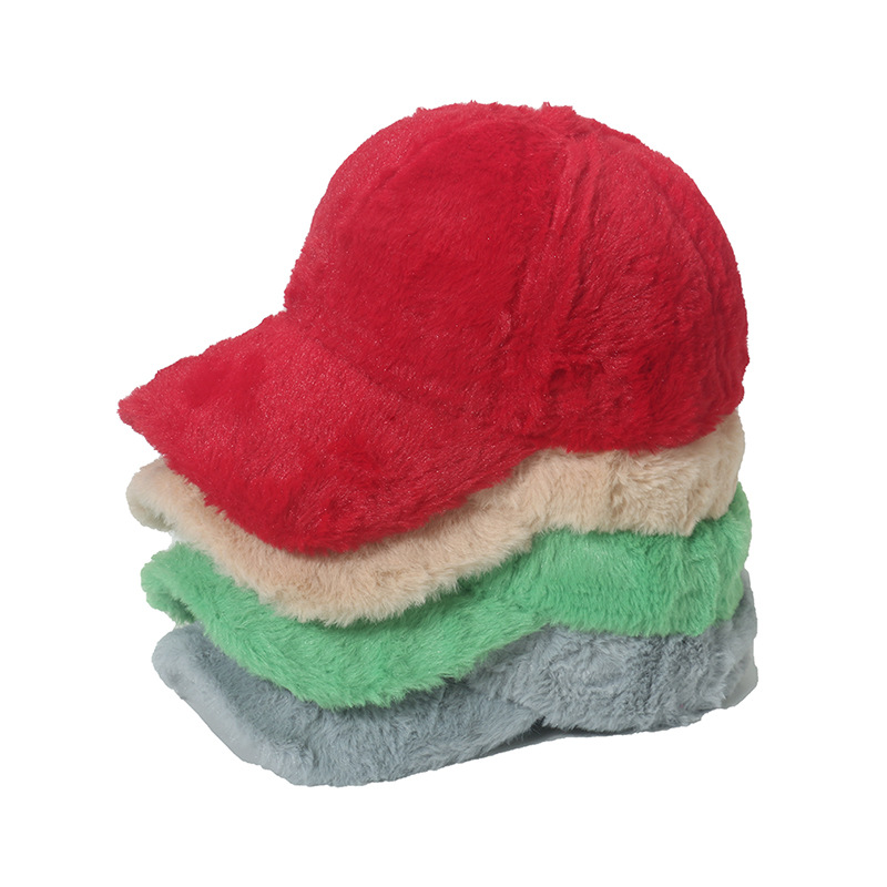 Mädchen Winter Baseball Cap Mit Hasenfell Warme Freizeitmütze_voghion.com