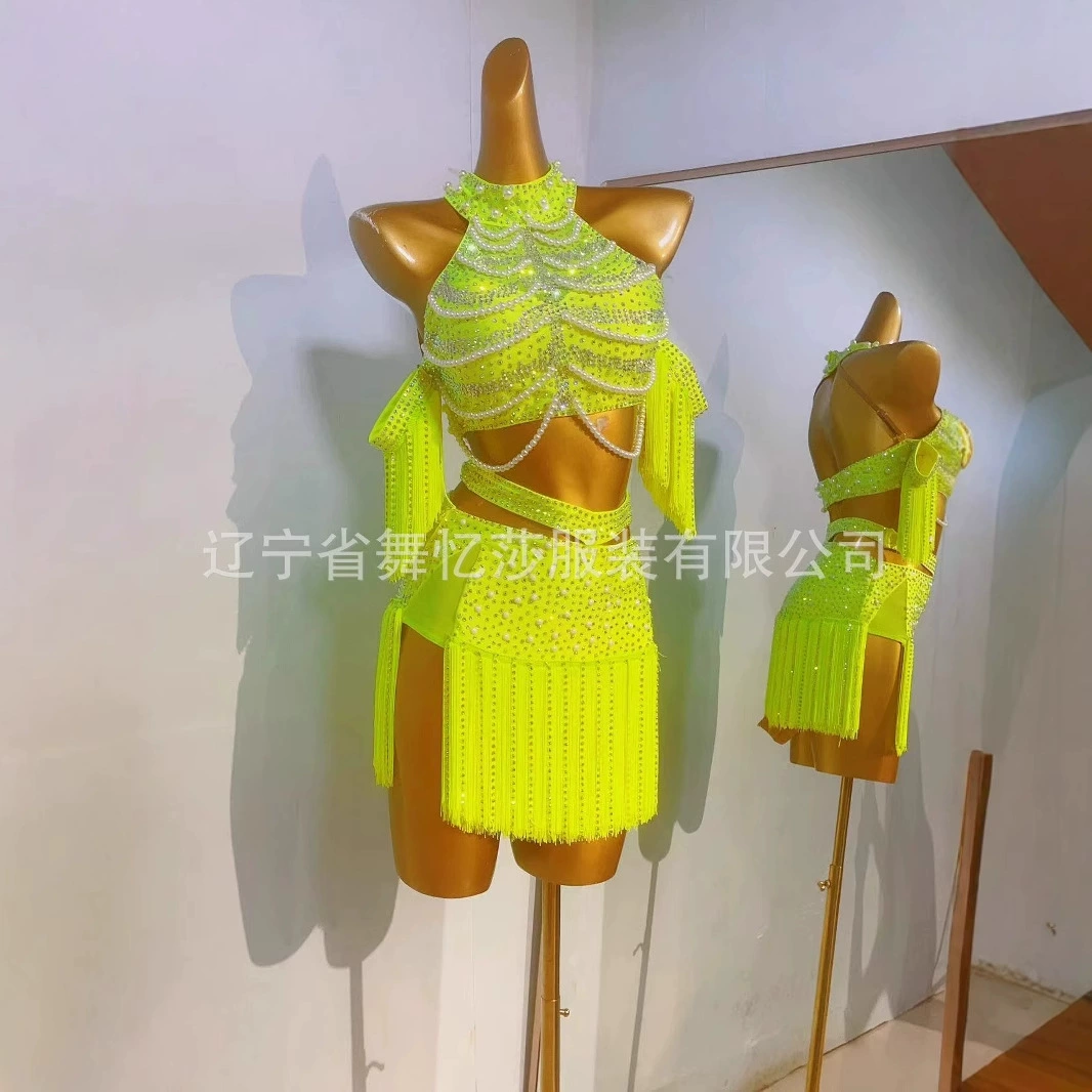 Латинский танцевальный костюм женский конкурс цветочный костюм костюм для взрослых