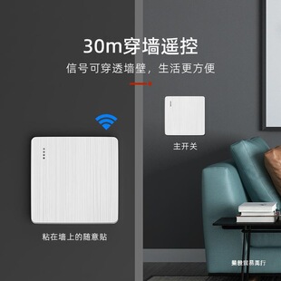 Wholesale Wireless Remote Control Switch Dual Control Wiring-Free Panel Household Light Remote Random Sticker 220 Controller Smart