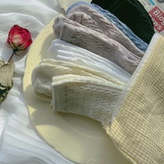 Sunset Glow Love Fills the Air Cute Retro Neutral Collarbone Socks for Girls Students Solid Color Versatile JK Socks