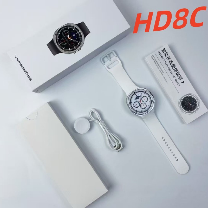 跨境HD8C智能手表蓝牙通话信息推送可旋转表盘Watch8智能运动手表|undefined