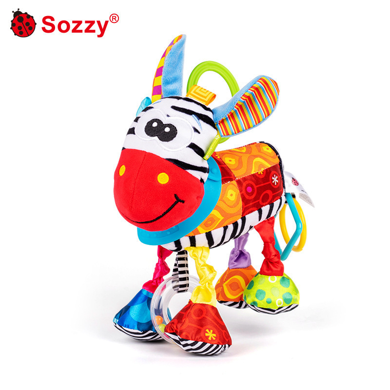 新 Sozzy新生儿礼物婴儿车挂件宝宝毛绒公仔抱偶床挂安抚陪伴玩偶|undefined