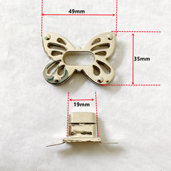 供應箱包五金配件 包包蝴蝶鎖扣 包包五金鎖扣 女包五金配件