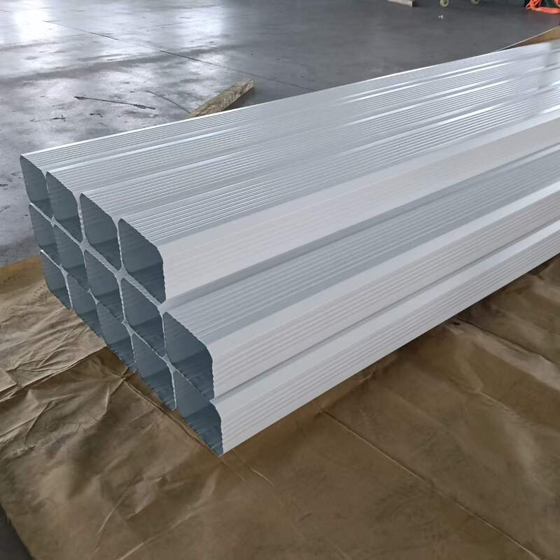 Color-coated steel rainwater pipes, water gutters and downpipes for construction site steel structure workshops, complete range of models, non-standard customization available