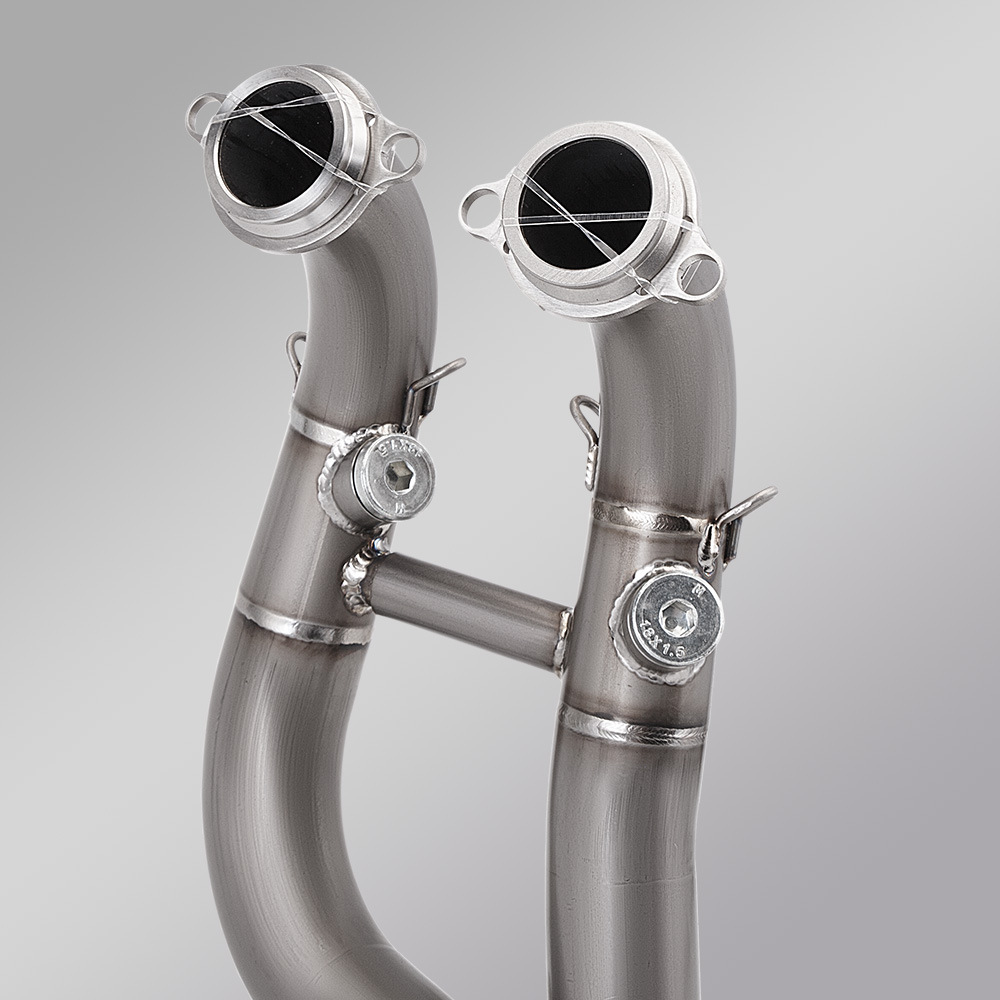 Motorcycle Modification Duke790 890R Titanium Alloy Front Exhaust Pipe Connected to the Original Exhaust 2018-2022