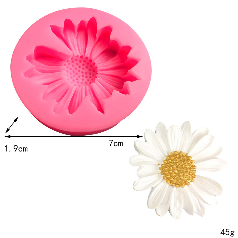 Kitchen Molds Kitchen and drinking utensils 1 Piece Quantity Casual Daisy Silica Gel Kitchen Molds 1 Piece