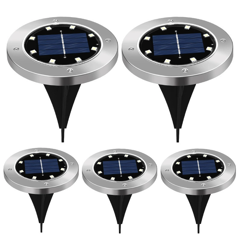 LED туристическая лампа на солнечной батарее из нержавеющей стали для кладбища, садовый свет для беседки