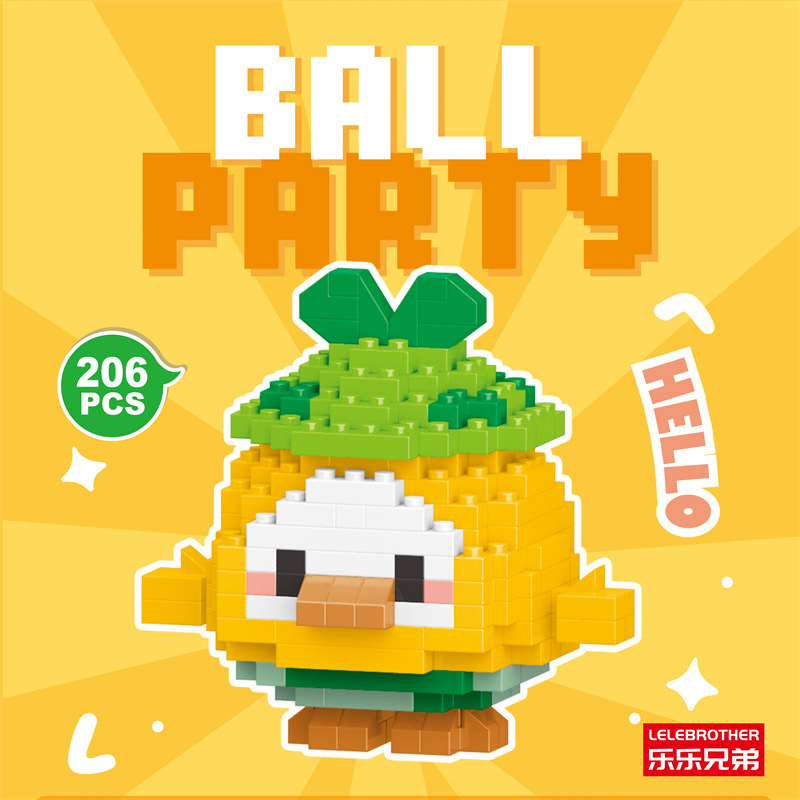 Venta al por mayor transfronteriza Lele Brothers ensamblado partículas pequeñas bloques de construcción de rompecabezas juguetes mini rompecabezas tridimensionales para niños micropartículas