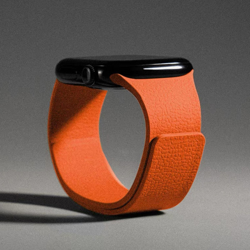 Apple iwatchs10 Huawei gt5 Samsung Xiaomi s4 ライチパターン gt6 シリコンソフト磁気吸着 s11 時計ストラップに適しています。|undefined