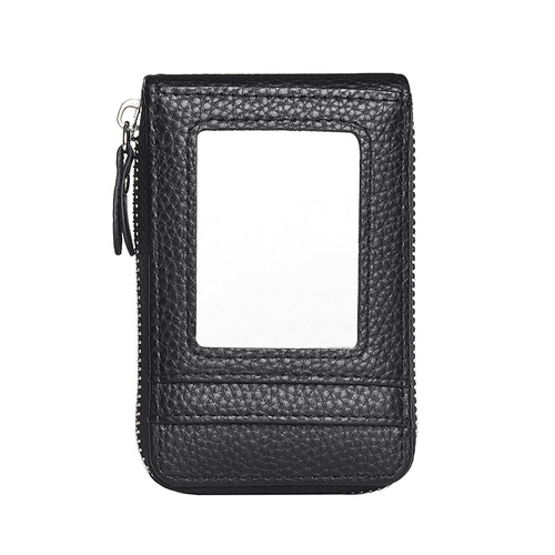 Card holder for men, anti-magnetic, multi-card slots, document storage, large capacity, driving license holder, small and lightweight, accordion style, card case, vertical design
