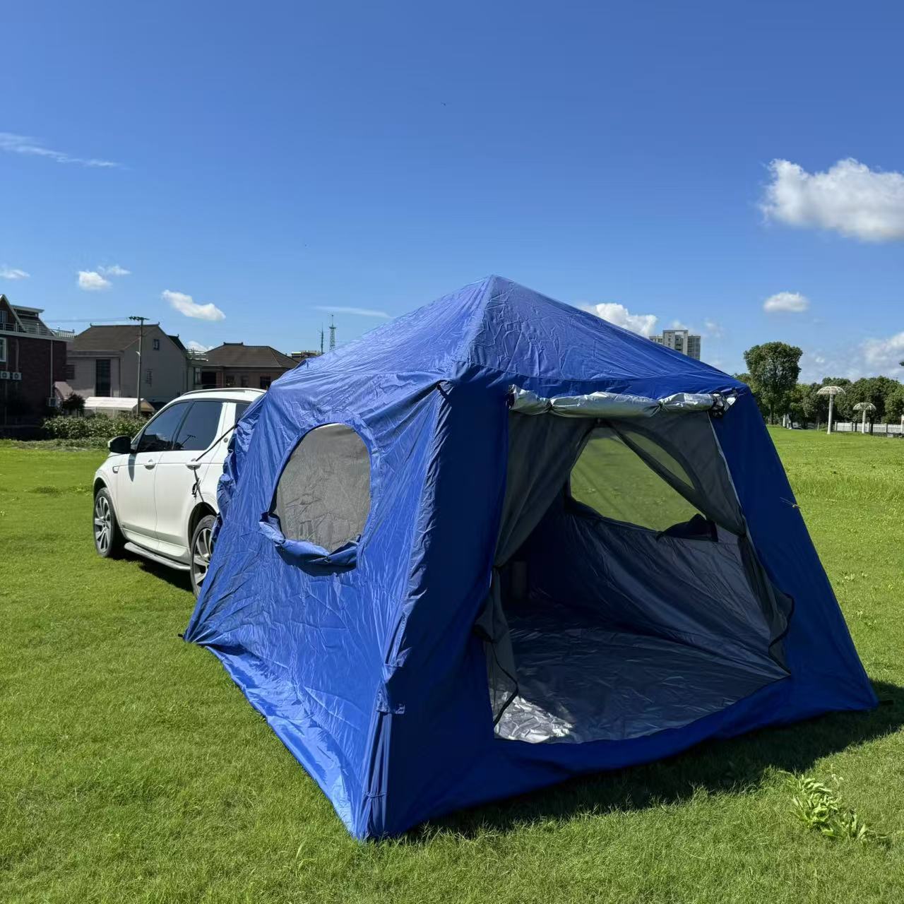 Inflatable Car Rear Tent for Self-Driving Camping, Rear Extension Tent for Overnight Use, Rainproof Suv Car-Mounted Expansion Tent