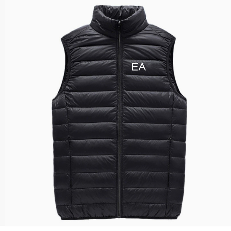 25 spring men's slim-fit stand collar light warm vest vest down cotton-padded jacket