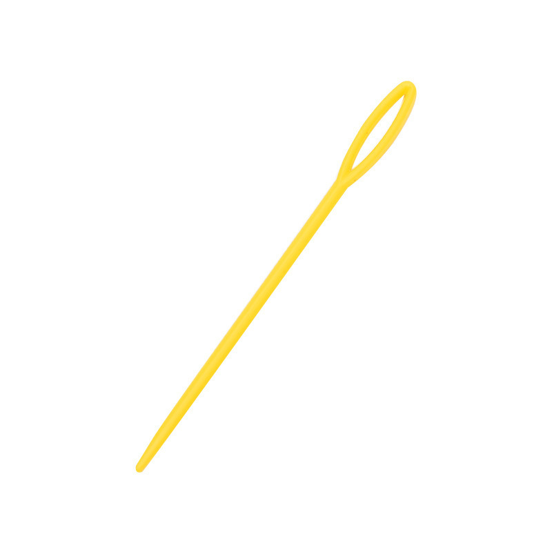 Fuente fábrica ABS plástico aguja de coser a mano herramienta de tejido aguja de suéter de plástico aguja de plástico al por mayor 1000 piezas/paquete