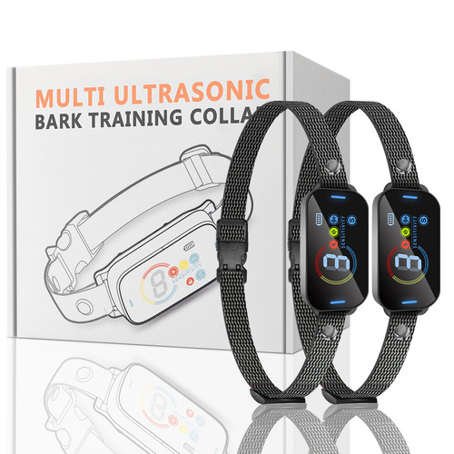 Cross-border remote control smart dog training collar vibration shock neck collar electronic collar pet supplies bark collar new model