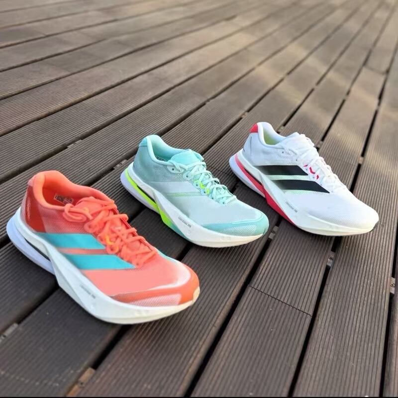 Adizero Boston 13 Comfortable and Stylish PU Fabric Low-Top Marathon Training Running Shoes for Men