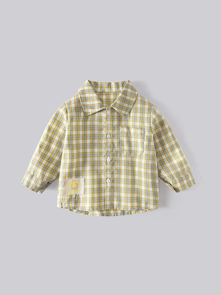 Autumn colored shirt for boys