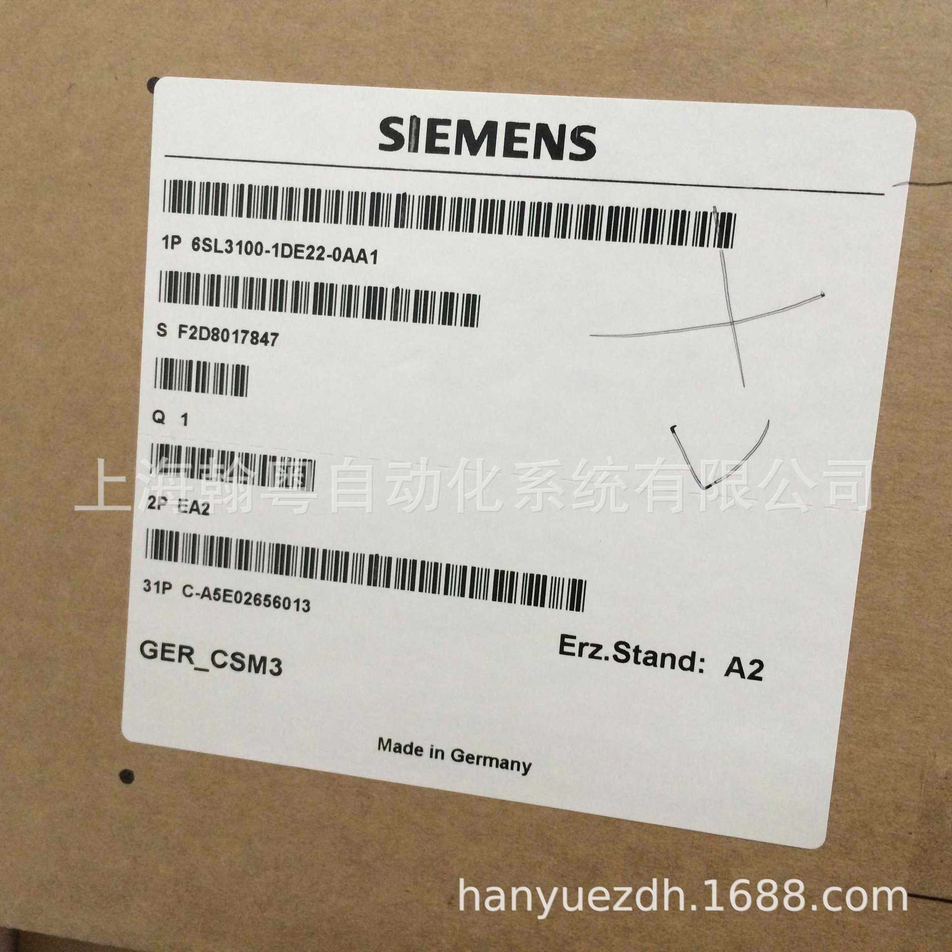 西门控制电源模块6SL3100-1DE22-0AA1德国三相