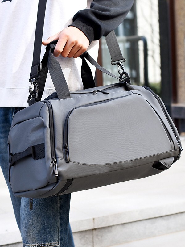 新しい工場直販 pu トラベルバッグ多機能ショルダー耐摩耗性フィットネスバッグ防水レザーフィルムトラベルバッグ|undefined