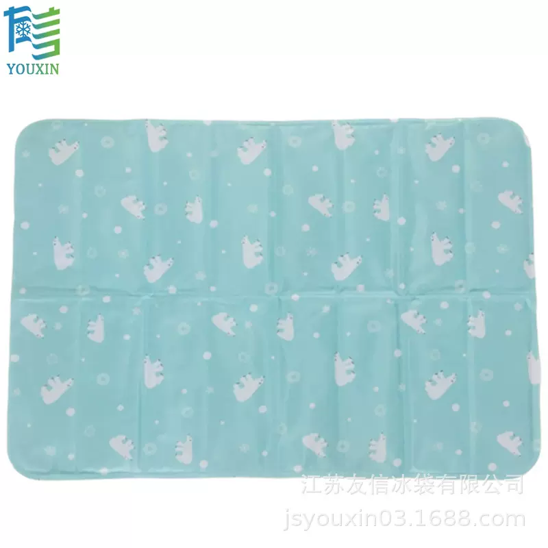 厂家狗狗宠物座椅凉席夏日降温印花pvc凝胶宠物冰垫