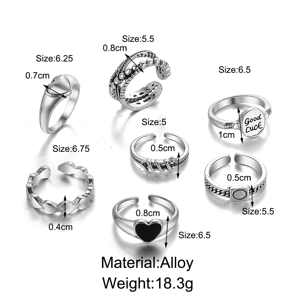 Retro Fashion Ring Set Multi-joint Design For Women_voghion.com