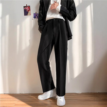 春秋新款ins坠感小西裤男韩版潮流宽松学生直筒阔腿休闲西装长裤