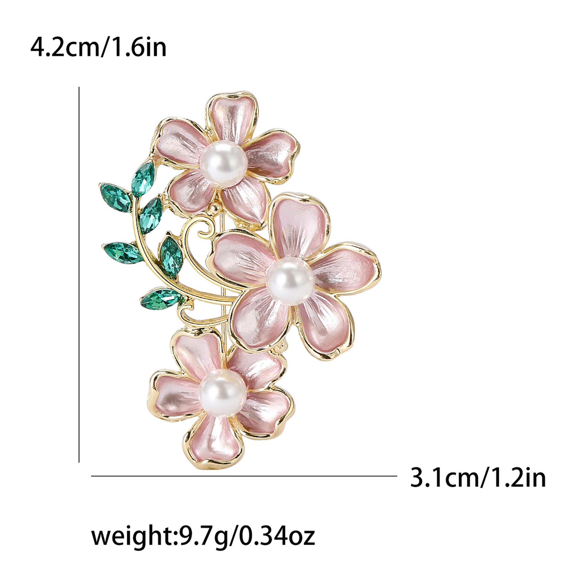 Elegant kameliabrosch för kvinnor lyxig modeaccessoar_voghion.com