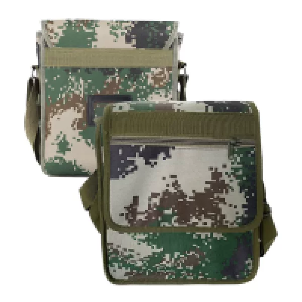 Artillery Camouflage Work Bag Multifunctional Waterproof Wear-Resistant Easy Storage Single Shoulder Crossbody Canvas Bag with Side Pen Pocket