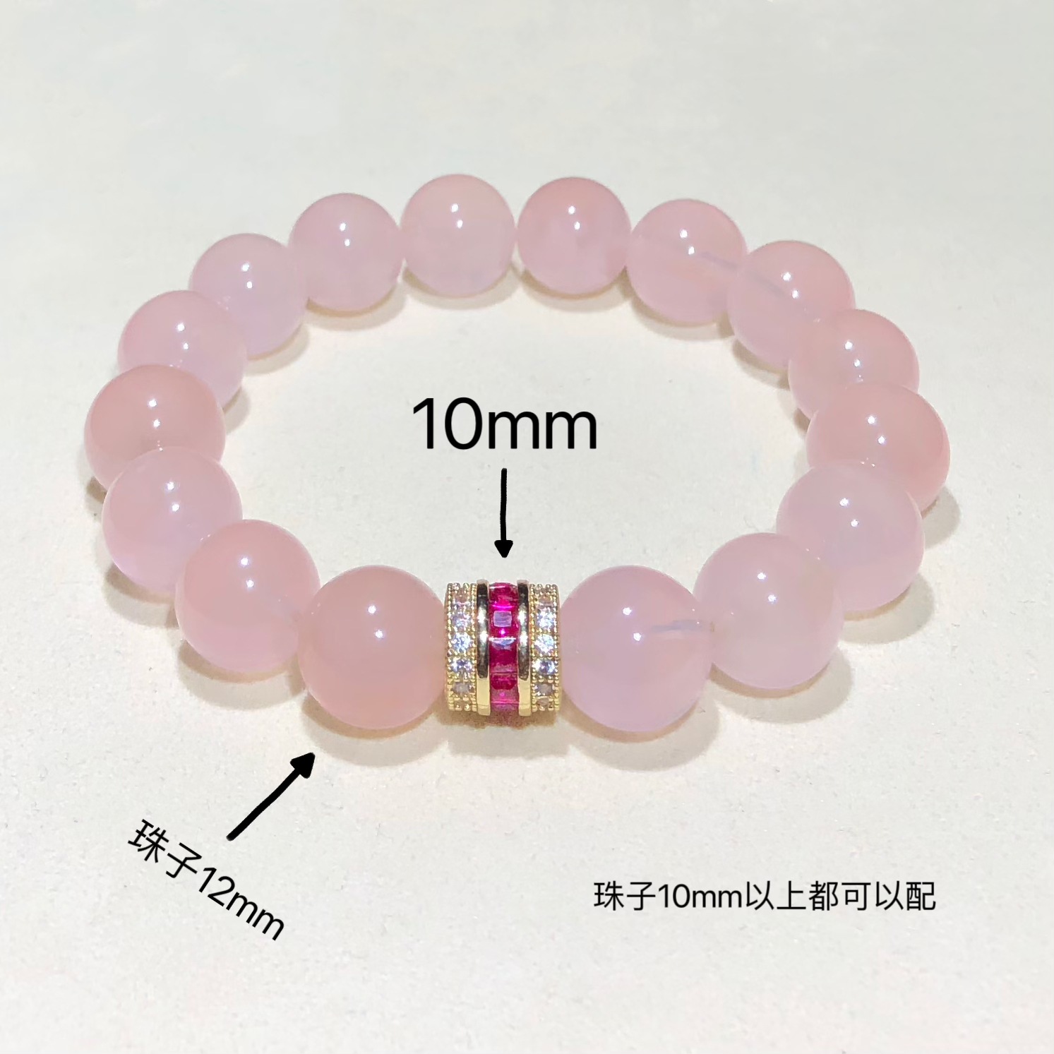 14K Gold-Filled High Color Retention Jewelry Crystal DIY Accessories Colorfulful Zircon Large Hole Spacer Beads Bracelet Necklace Accessories