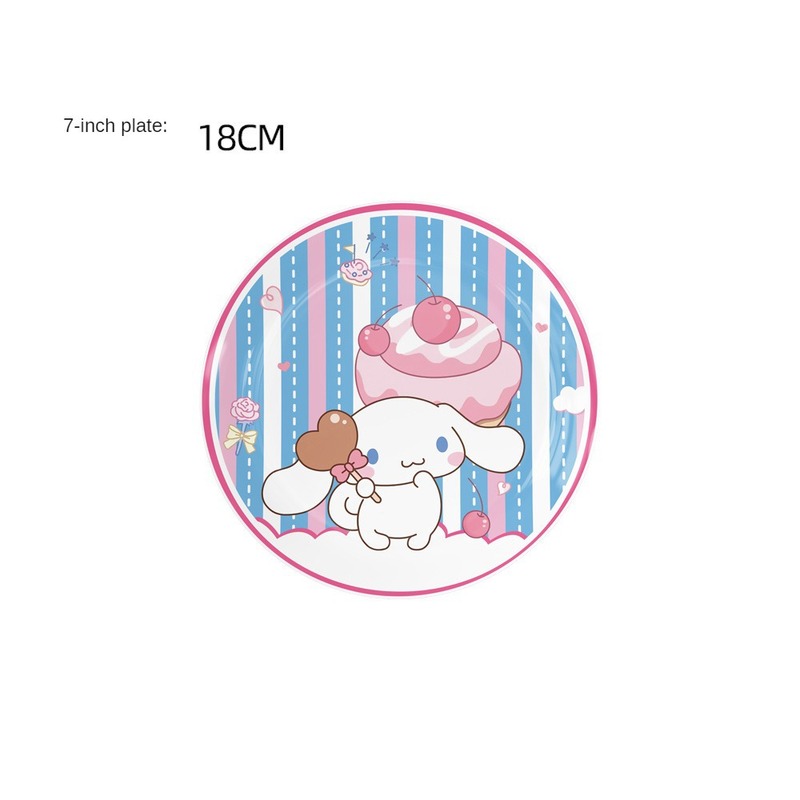 サンリオ漫画シナモンドッグ誕生日パーティー紙皿装飾旗バルーンケーキフラグハンギングスイベルセット用品|undefined