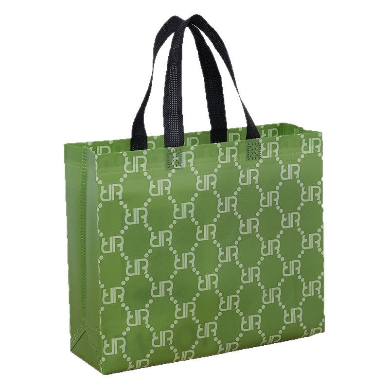 Bolsas de tela no tejida retro clásicas bolsas de compras portátiles publicitarias de ropa impresa en color bolsas de embalaje de película impresa personalizada stock