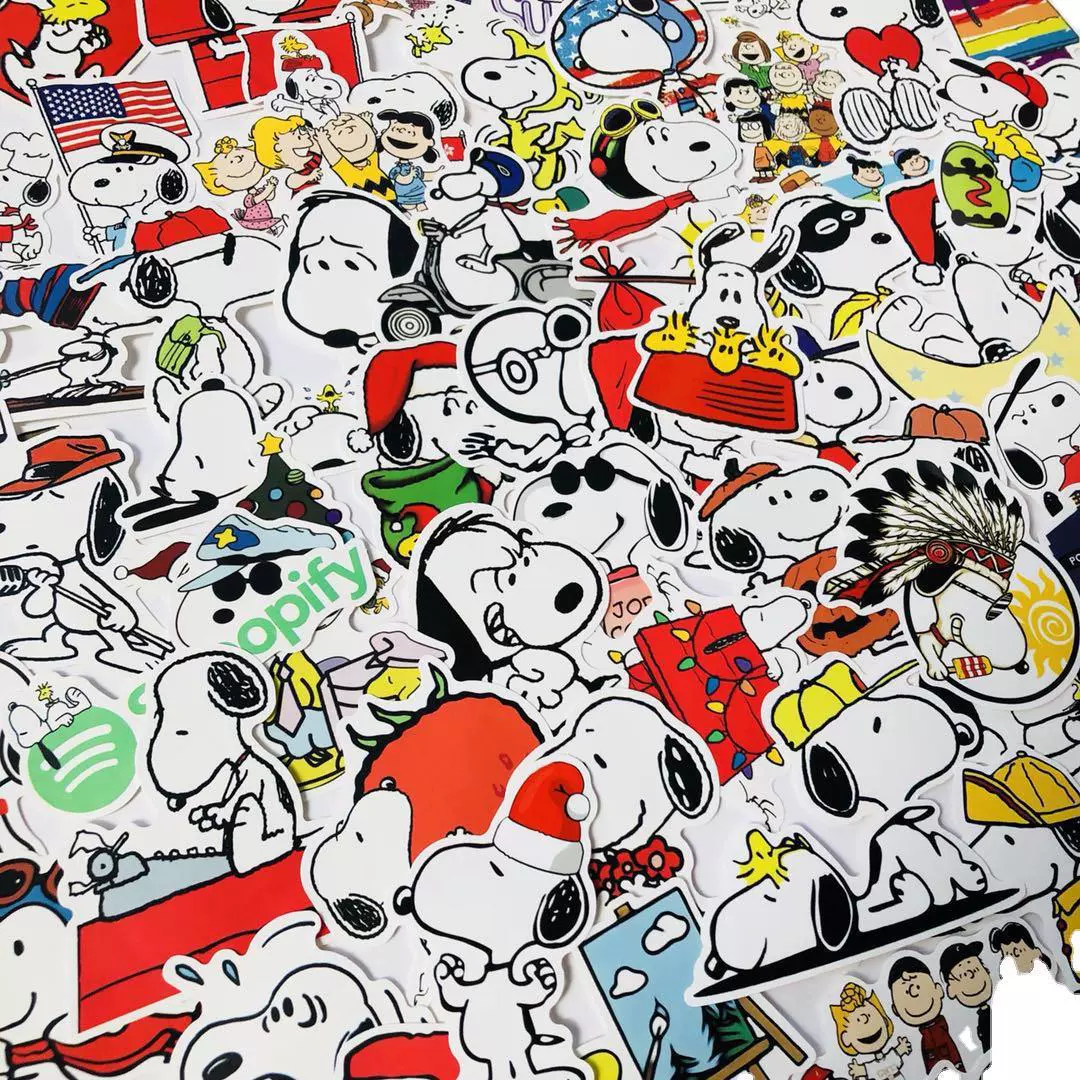 Nuby, snoopy, cartoon children's sticker, suitcase, laptop, children's clothing