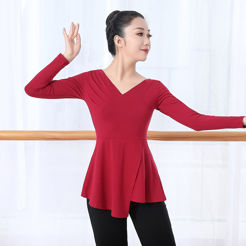 ダンスの練習服のスーツの女性の新型の形のダンスの成人のダンスの服装の練習の服の春の夏の現代のダンスの服|undefined