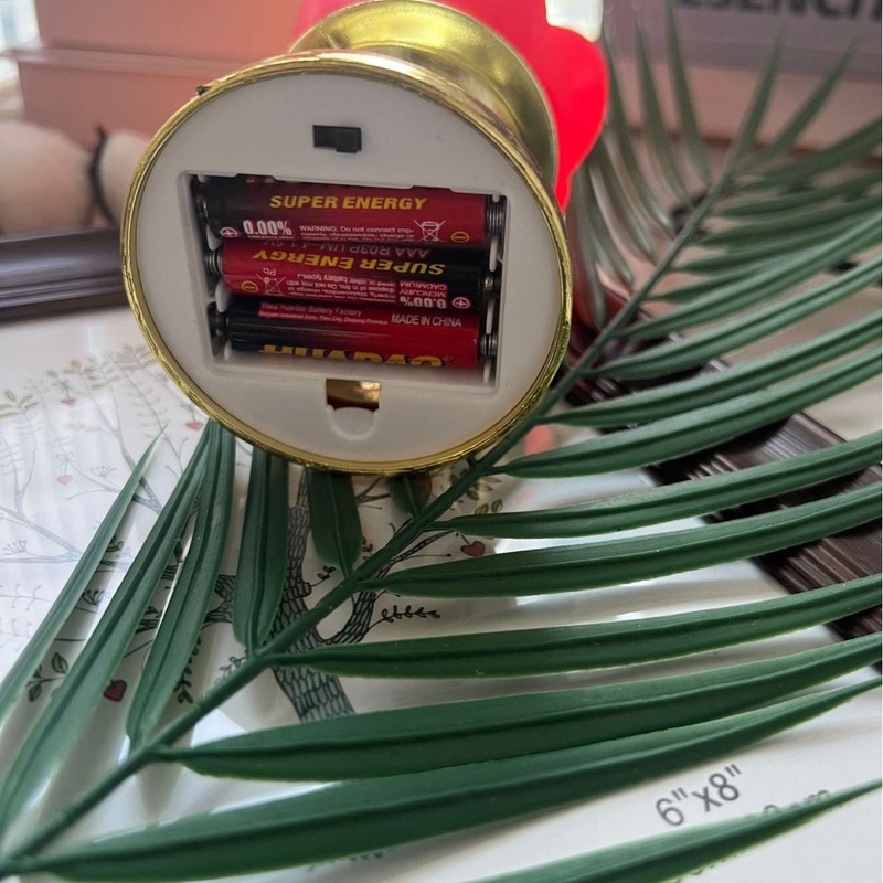 新商品の金色の台座の蓮の花の明かりのled電子のろうそくの明かりの仏陀は明かりを供えて長い明かりの寺院の電子の燭台を揺り動かします。|undefined
