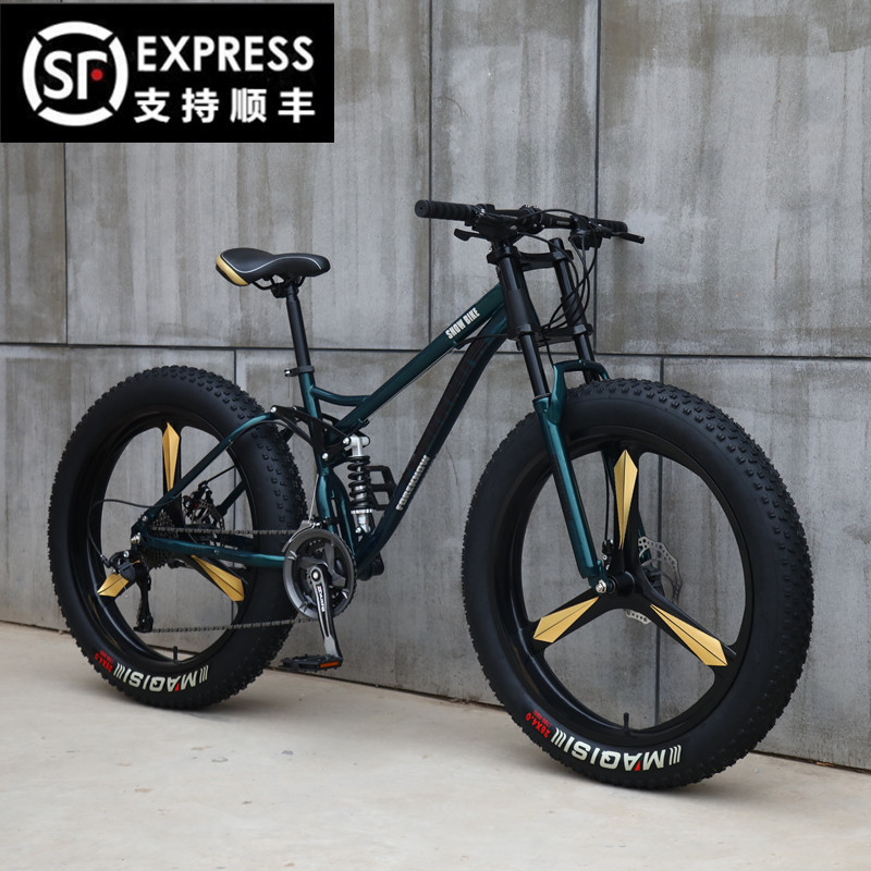 Mountain Bike with Variable Speed, Off-Road, Beach, Snow, Unisex, Youth, Soft-Tail, Shock Absorption, 4.0 Tire Bicycle Wholesale
