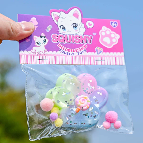 Colorful crystal cat claws