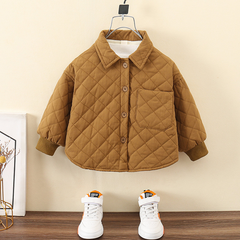 브라운 코튼 코트