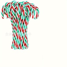 圣诞装饰塑料拐杖 糖果装饰拐杖 圣诞节礼物圣诞树装饰小拐杖