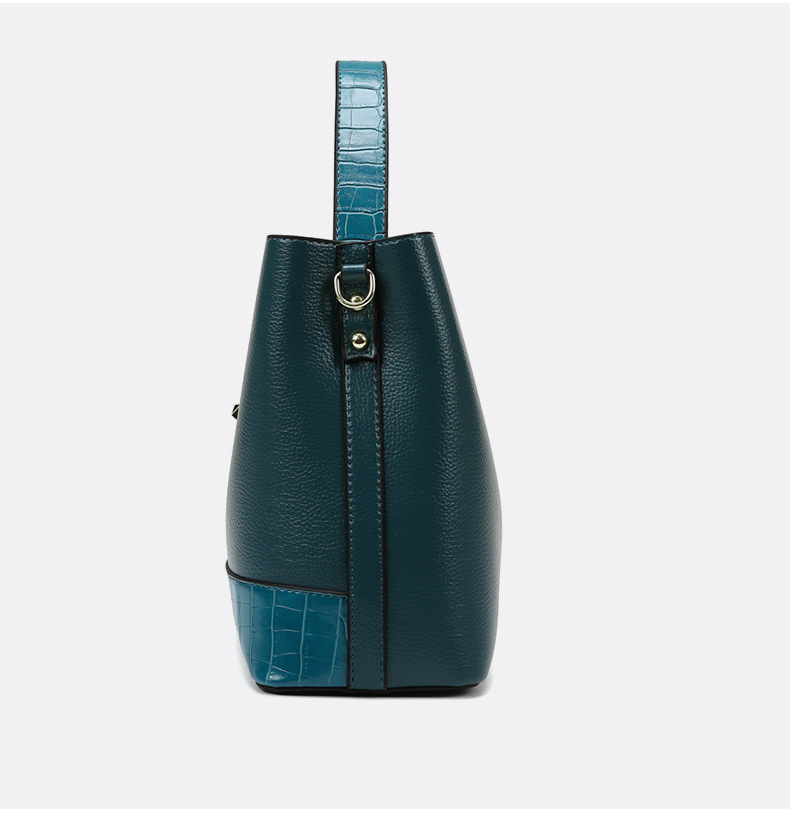 656g Weight Polyester Lining Material Lock clasp Closure Type Single Shoulder Strap Strap Type Crossbody Bag Bags Type Daily Occasion Pu Leather Material Solid Color Pattern All Seasons Season Women'S Gender Fashion Style Bucket Shape Medium Size Women's Medium Pu Leather Solid Color Fashion Bucket Lock Clasp Crossbody Bag 9
