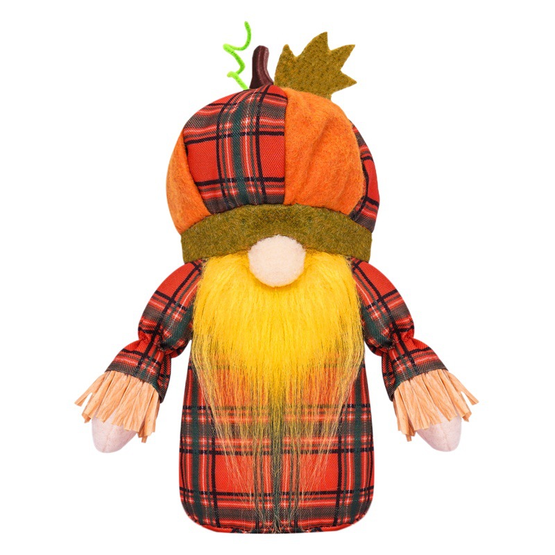 Cruz frontera de Acción de Gracias muñeca calabaza sombrero sin rostro muñeca cosecha Festival decoraciones Rudolf ventana decoraciones adornos