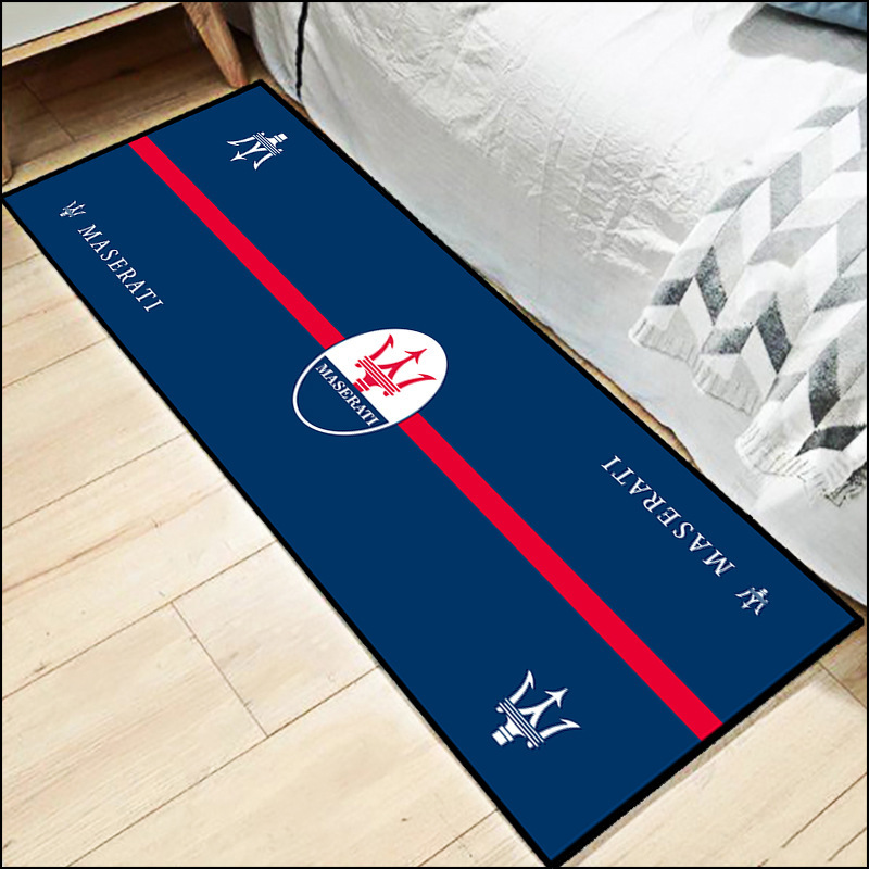 Cross-Border Hot Selling Off-Road Motorcycle Enthusiast Carpet Special Display Motorcycle Foot Mat Bedroom Decoration Bedside Blanket