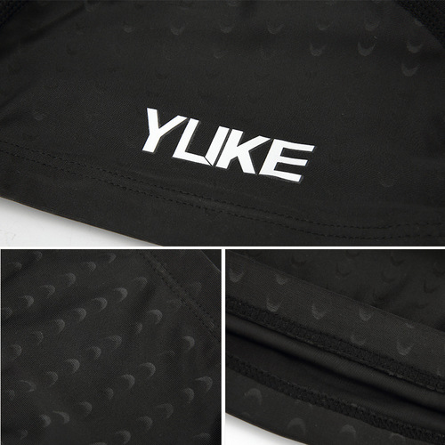 Yuke Swimming Cap Unisex Solid Color Large Long Hair Comfortable Elastic Imitation Shark Skin Cloth Cap Swimming Cap Wholesale