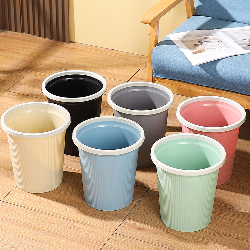 Household Large Classification Trash Can Plastic Creative Bathroom Kitchen Pressure Ring Lidless Trash Can Living Room Trash Basket Household Large Classification Trash Can Plastic Creative Bathroom Kitchen Pressure Ring Lidless Trash Can Living Room Trash Basket