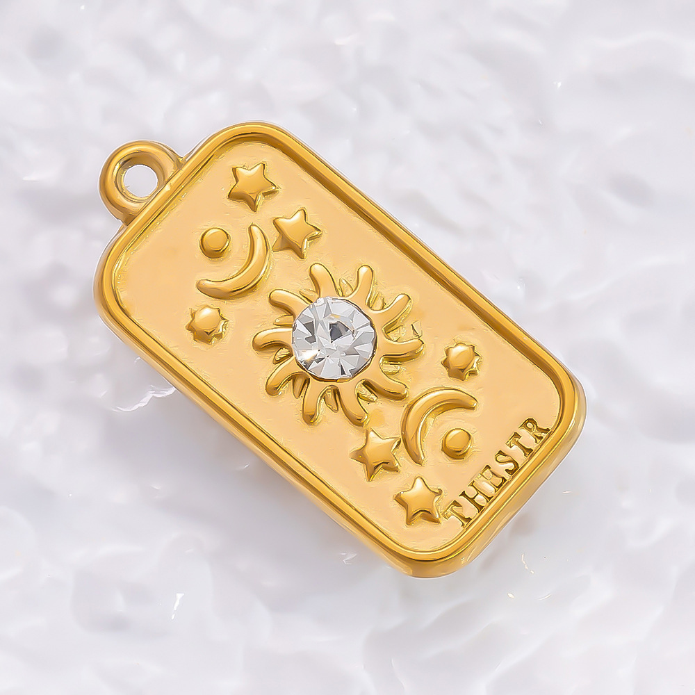 6g Weight 0.03µm-0.05µm Gold Plating Thickness PVD Coated Gold Plating Process Pendant Jewelry Making Type 18.11*16.83mm Jewelry Making Size 18K Real Gold Plated Plating Material Rhinestones Inlay Material 1 Piece Quantity 304 Stainless Steel Material Moon, Tree, Heart Shape Pattern IG Style Style Waterproof Non Tarnish, Inlay Craft 1 Piece 18.11*16.83mm 304 Stainless Steel Zircon PVD Coated Real Gold Plated Moon Tree Heart Shape Polished Pendant DIY Jewelry Accessories 16