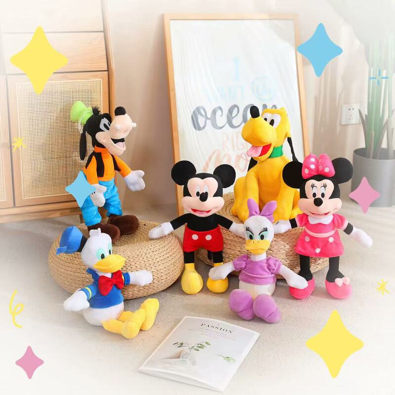 Minnie Mickey Plush Toy Donald Duck High Flying Dog Pluto Doll Children's Birthday Gift Small Animals
