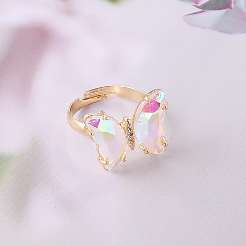 Yunnan brocado transfronterizo nuevo gradiente mariposa collar personalidad de moda europea y americana ins Luz de lujo niñas collar clavícula cadena