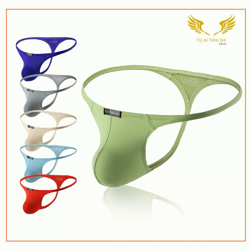 Factory Direct Supply of Men's Underwear Nylon Sexy Low-Waist Gay Single T-Pants Cross-Border Export Large Size Thong for Men Factory Direct Supply of Men's Underwear Nylon Sexy Low-Waist Gay Single T-Pants Cross-Border Export Large Size Thong for Men