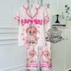 Foreign Trade Cartoon Pajamas suit Women's Summer New High-end Sense Loose Short-sleeved Trousers Women's Home Clothes Two-piece Set