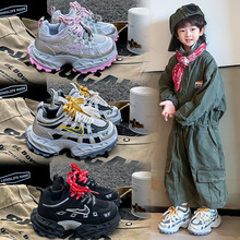 儿童运动鞋透气男童跑步鞋春秋季新款ins网鞋减震软底男孩休闲鞋